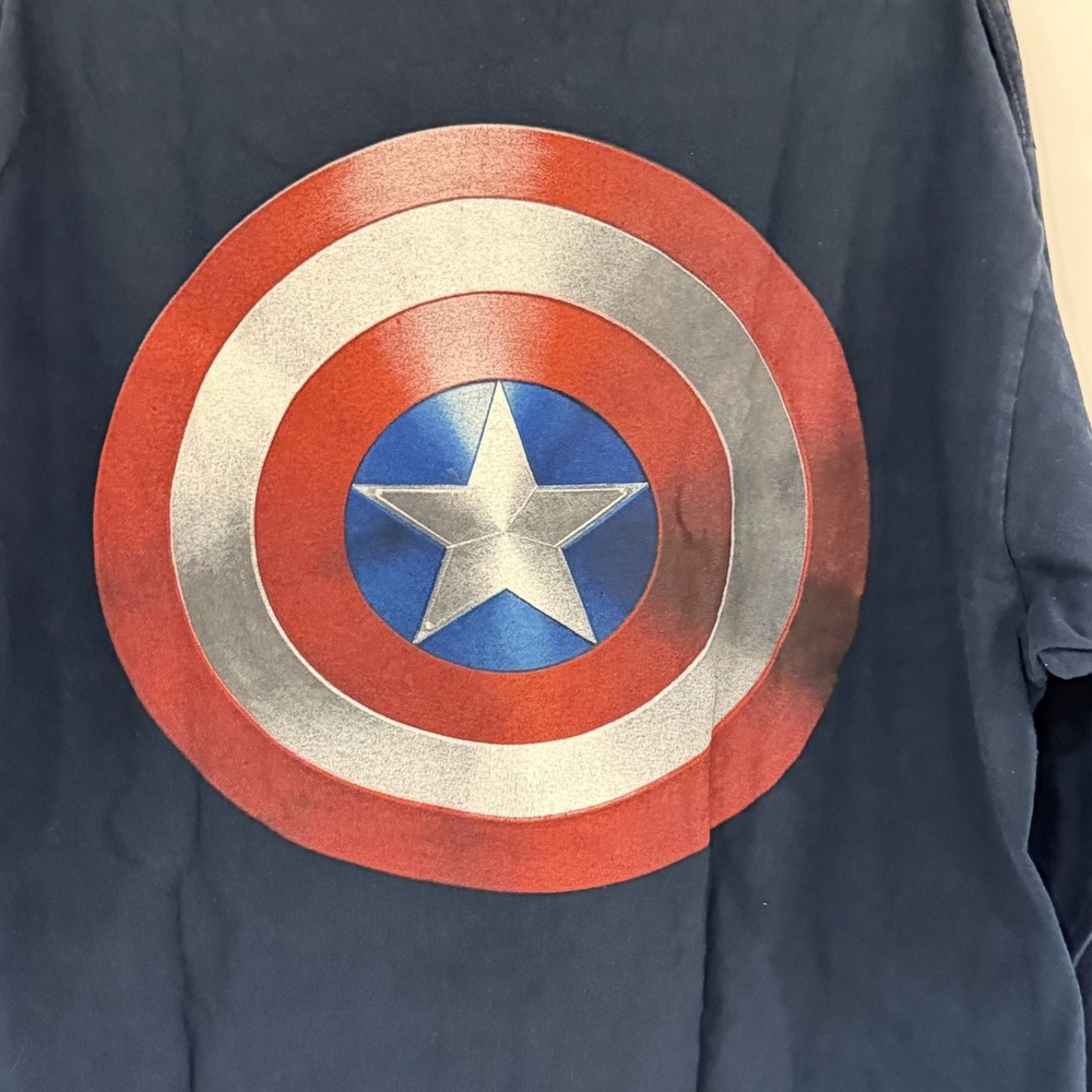 MARVEL Captain America Long Sleeve Shirt Unisex We Love Fine XXL FLAW Read - Picture 5 of 14